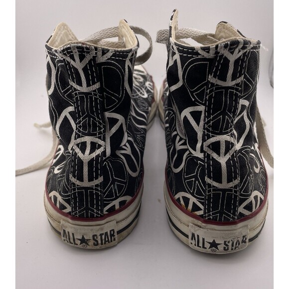 Converse Chuck Taylor Sneakers Size 9 PEACE SIGN  All Star Vintage, Early 2000s - Picture 4 of 8